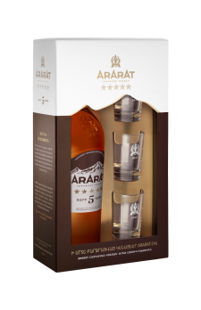 ARARAT 
Five Stars with 3 shot glasses