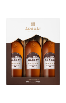 ARARAT Five Stars Triple pack - COGNAC / BRANDY / CALVADOS | VINO&VINO
