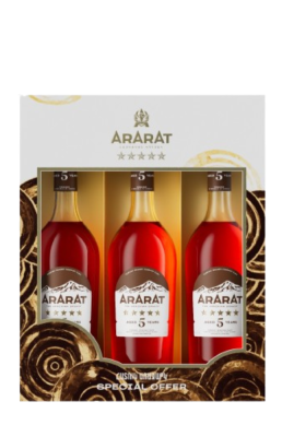 ARARAT Five Stars Triple pack - COGNAC / BRANDY / CALVADOS | VINO&VINO