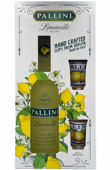 PALLINI Limoncello with 2 glasses