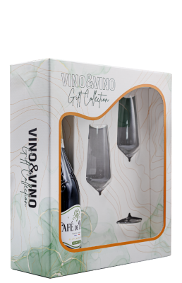 CAFE DE PARIS 
Demi-Sec Blanc de Blancs 
With 2 glasses | VINO&VINO